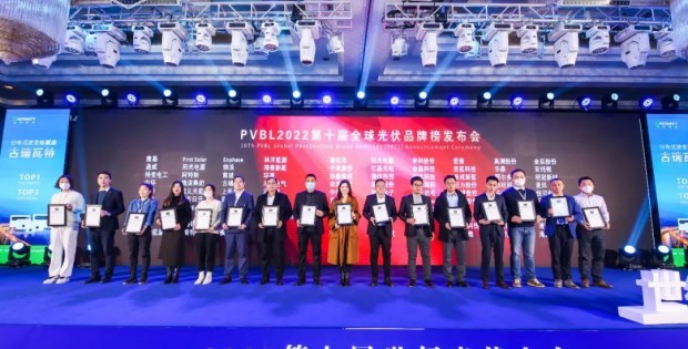 重磅！2022全球光伏100強品牌在上海發布（附名單）