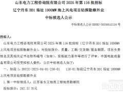 1000MW！國家電投遼寧丹東海上風電項目開標