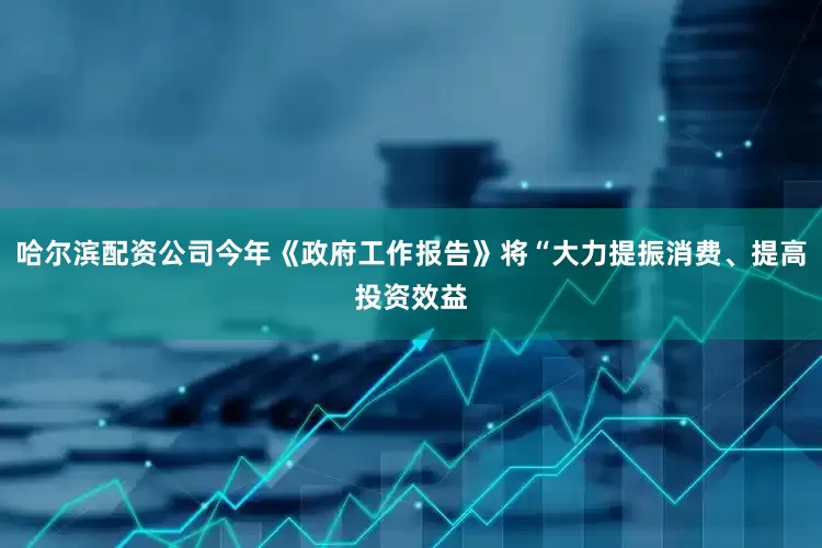 哈尔滨配资公司今年《政府工作报告》将“大力提振消费、提高投资效益